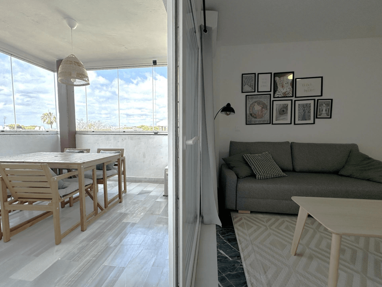 Charmig lägenhet vid havet